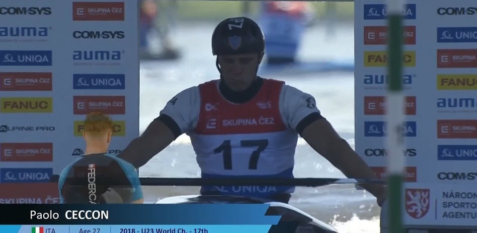 Paolo Ceccon, Italy, Canoe Slalom Heats / 2024 ICF Canoe Slalom World Cup Prague Czechia