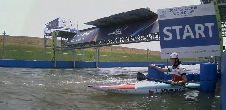 Lucie Nesnidalova, CZE, Kayak Slalom, Semifinals / 2024 ICF Canoe Slalom World Cup Krakow Poland