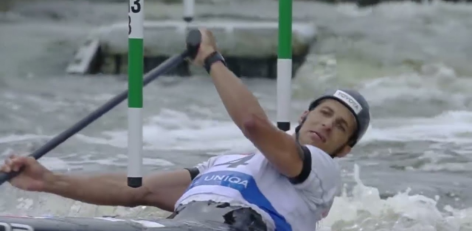 Matej Benus Slovakia Semi-Final / 2023 ICF Canoe-Kayak Slalom World Cup Prague Czech Republic