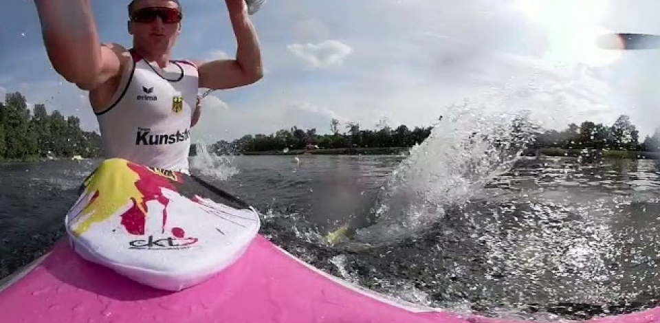360º on German K4 Men's 500m Heat 3 / 2018 ICF Canoe Sprint World Cup 2 Duisburg