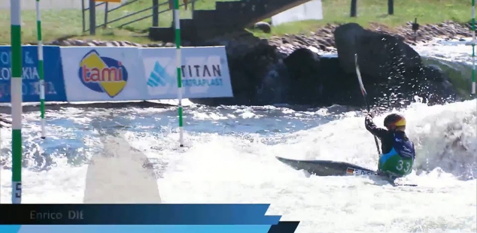 Enrico Dietz, Germany, U23 Semi Final / 2024 ICF Canoe-Kayak Slalom Junior & U23 World Championships