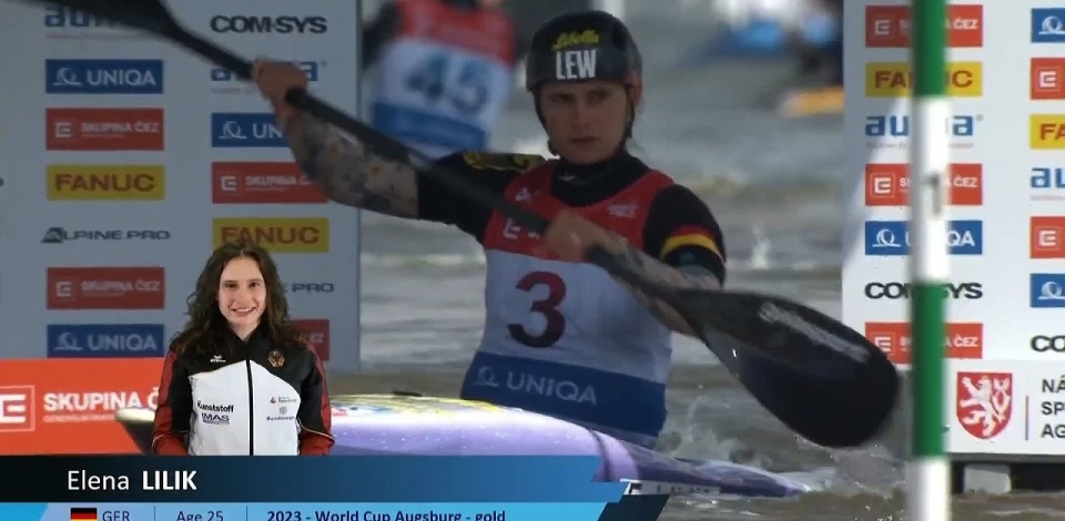 Elena Lilik, Germany, Canoe Slalom, Heats / 2024 ICF Canoe Slalom World Cup Prague Czechia