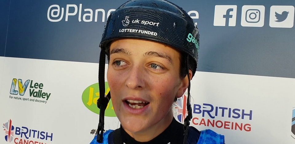 Mallory Franklin GBR K1 Gold / 2019 ICF Canoe Slalom World Cup 1 London United Kingdom