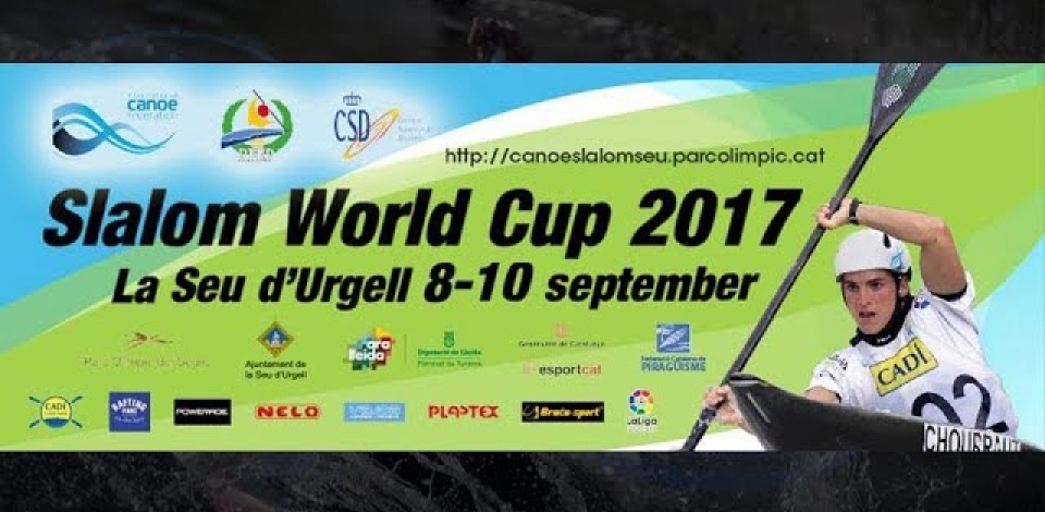#ICFslalom 2017 Canoe World Cup Final La Seu - Sunday morning SEMI-FINALS
