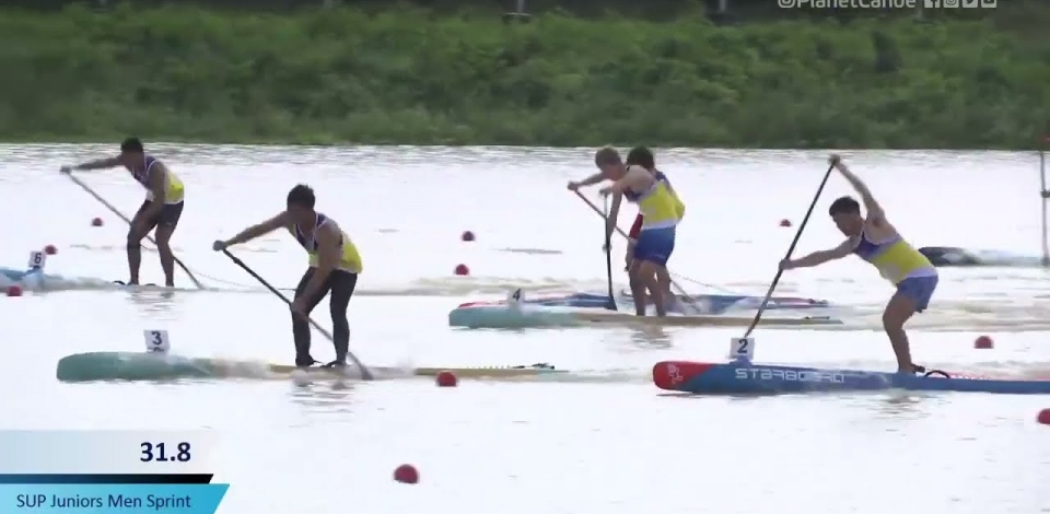 SUP Junior Men's Sprint Heat 1 / 2023 ICF Stand Up Paddling World Championships Pattaya Thailand