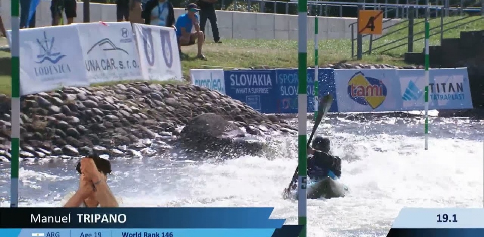 Manuel Tripano, Argentina, U23 Semi Final / 2024 ICF Canoe-Kayak Slalom Junior & U23 World Champions