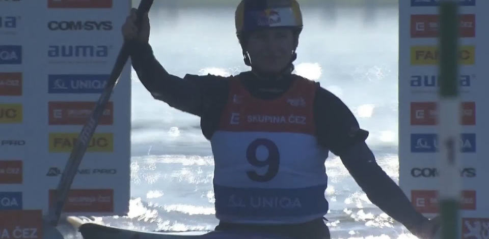 Evy Leibfarth, USA, Canoe Slalom Heats / 2024 ICF Canoe Slalom World Cup Prague Czechia