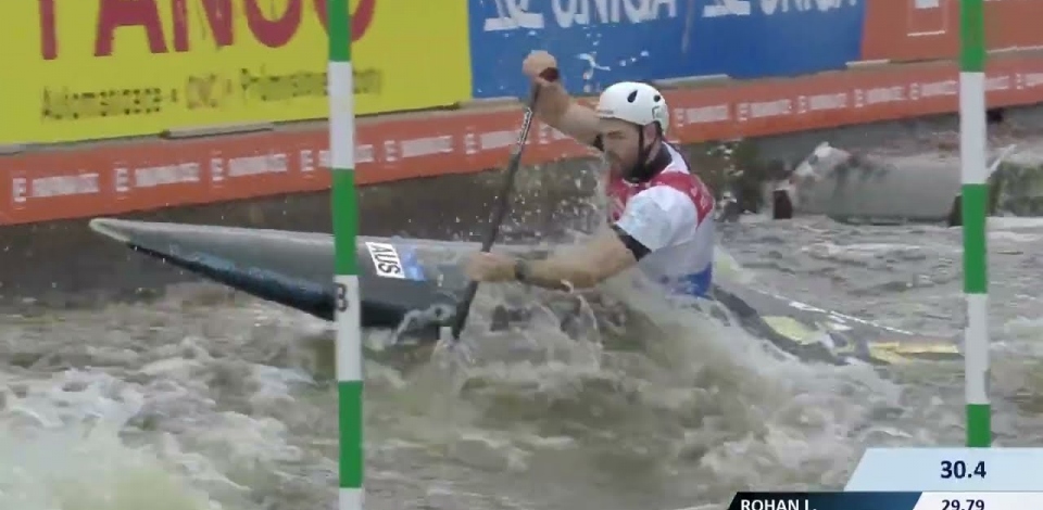 Brodie Crawford Australia Semi-Final / 2023 ICF Canoe-Kayak Slalom World Cup Prague Czech Republic