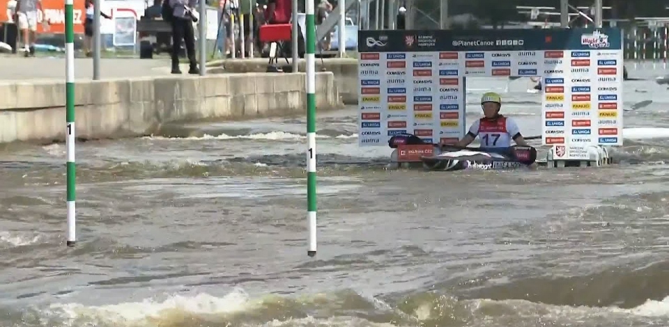 Eva Alina Hocevar, Slovenia, Canoe Slalom, Heats / 2024 ICF Canoe Slalom World Cup Prague Czechia