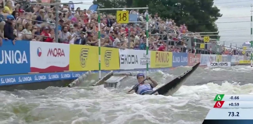 Vaclav Chaloupka Czech Republic Semi-Final / 2023 ICF Canoe Slalom World Cup Prague Czech Republic