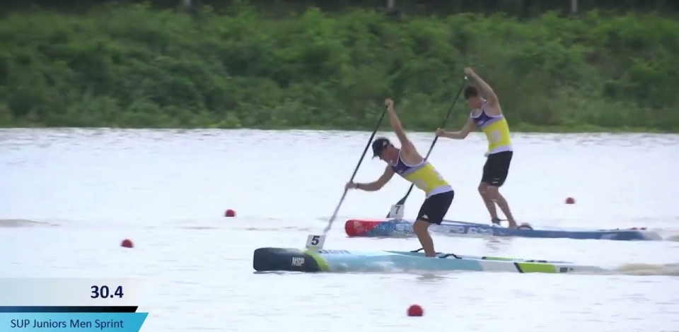 SUP Junior Men's Sprint Heat 3 / 2023 ICF Stand Up Paddling World Championships Pattaya Thailand