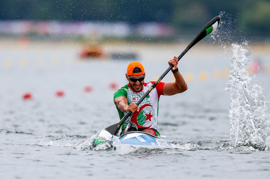 Brahim Guendouz won Africa's first Paracanoe gold medal at the Games 