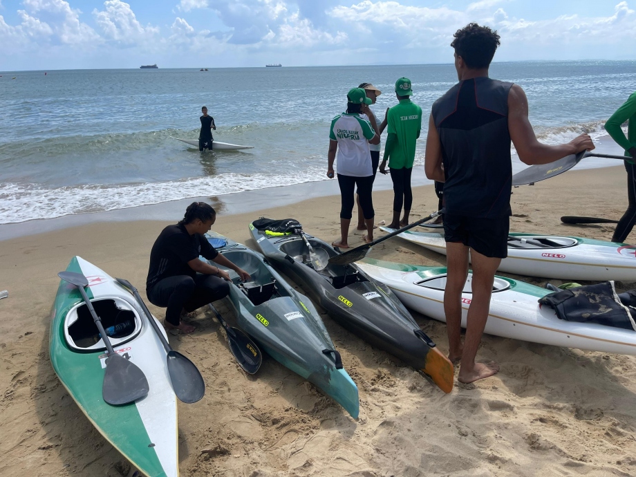 Algeria African School Games canoe kayak slalom ocean racing