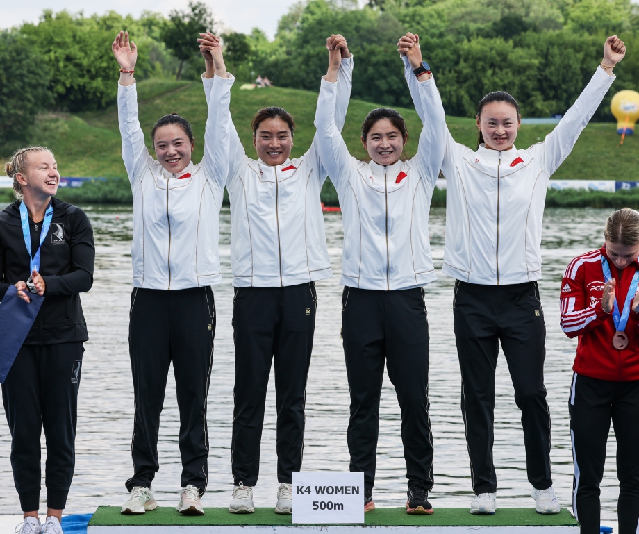 China women k4 500 Poznan canoe sprint 2024