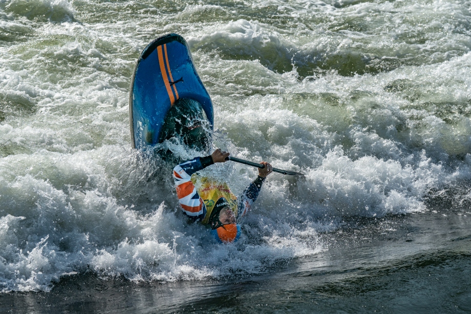 Great Britain's Harry Price bounced back in C1 after K1 frustration Harry Price canoe freestyle Plattling 2025
