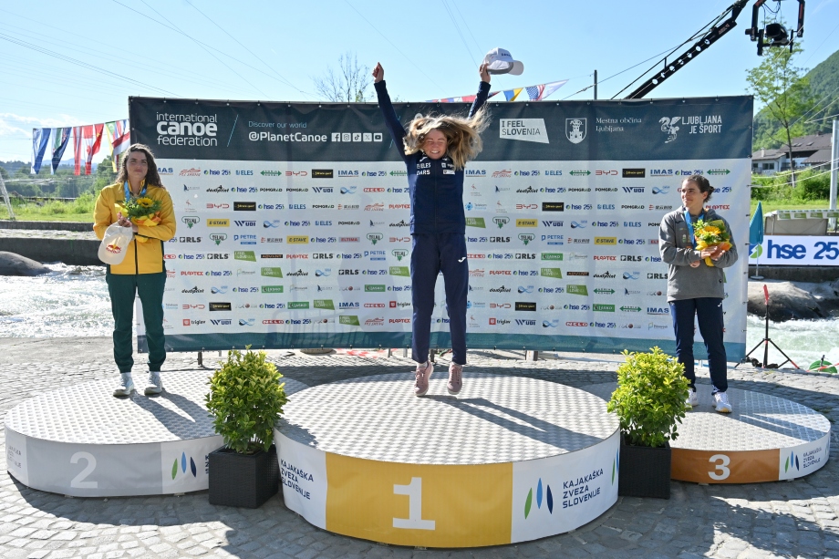 Hocevar takes first World Cup win on home waters Hocevar gold Tacen