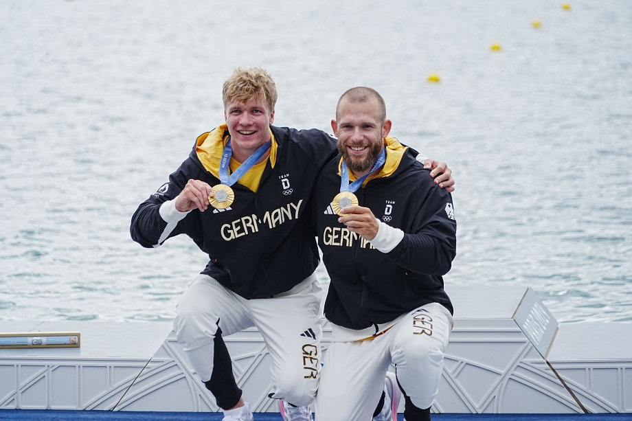 Jacob Schopf and Max Lemke kayak sprint Paris 2024 Olympics