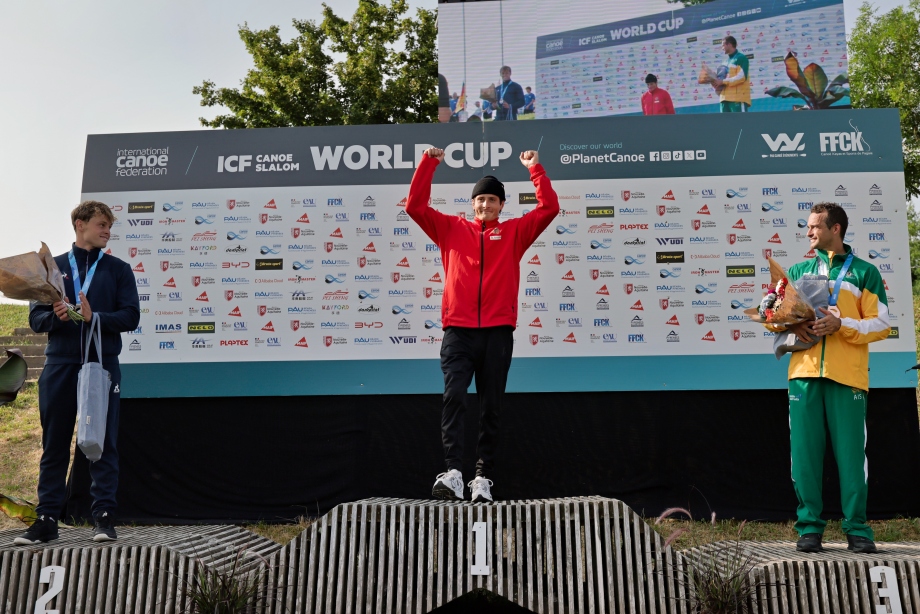 Australian Lucien Delfour was once again on the podium Australian Lucien Delfour was once again on the podium