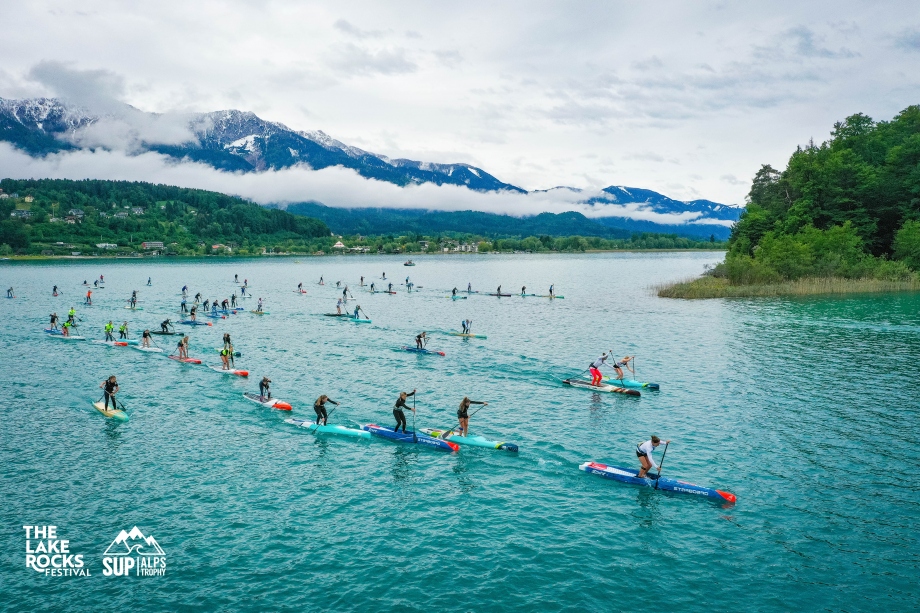 Lake Faak in Villach was the venue for the ICF SUP World Ranking Event Lake Rocks 2026 Austria venue AndyKlotzFotografie