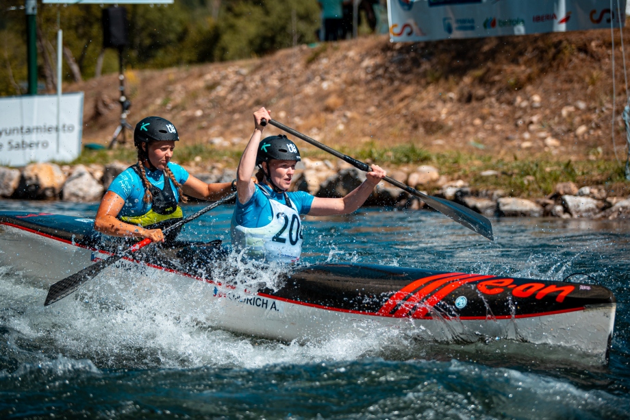 Linda Tetsmann Anette Baum 2024 wildwater canoeing photo by Aldis Toome
