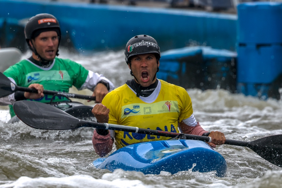 Martin Dougoud omen kayak cross Krakow 2024