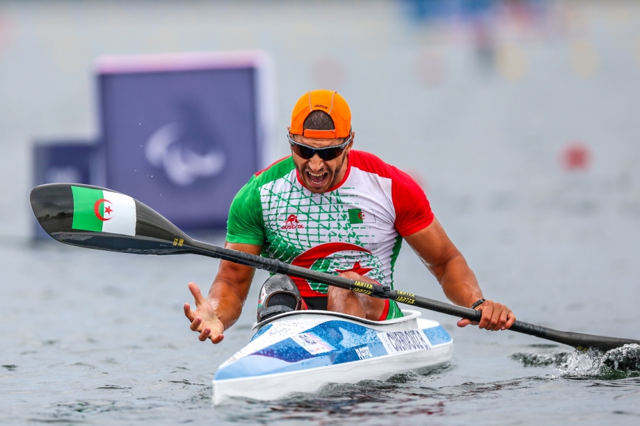 Brahim Guendouz Algeria Africa Paracanoe Paralympics gold Paris 2024