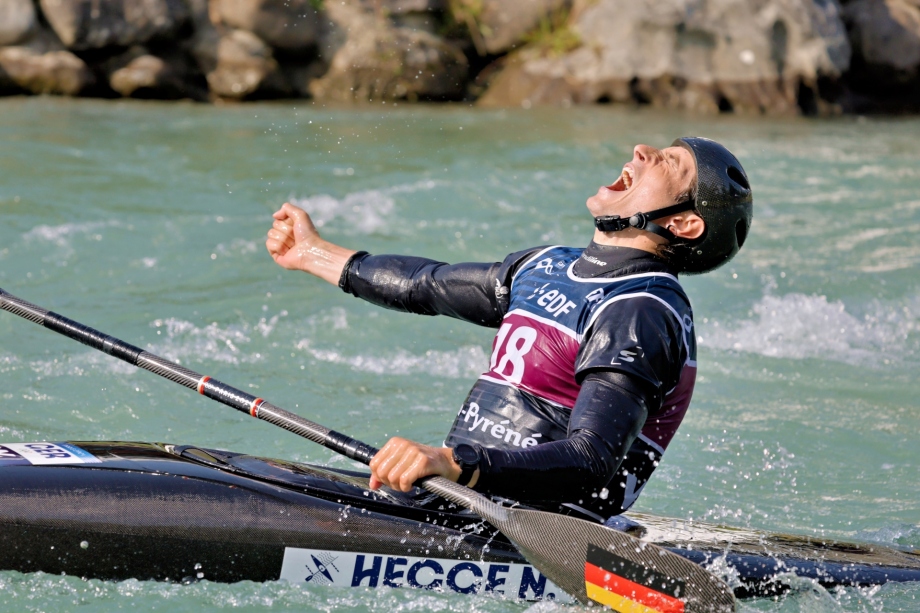 Noah Hegge was fastest in the heats and final in Pau